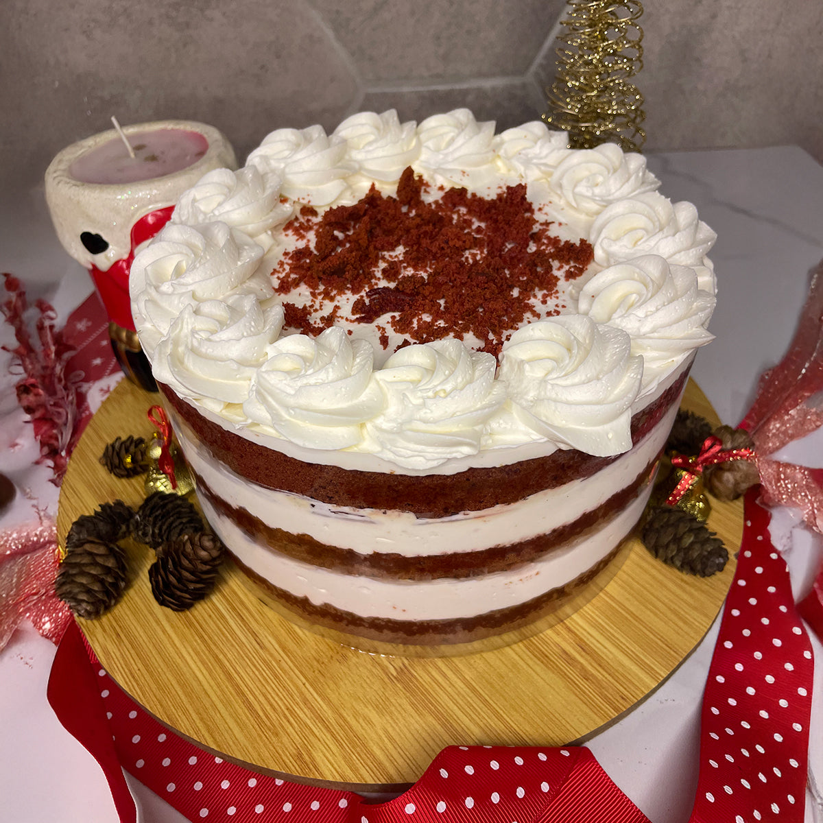 Torta red velvet sin azúcar