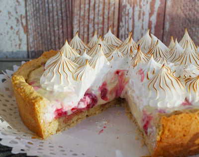 Pie de limón frambuesa