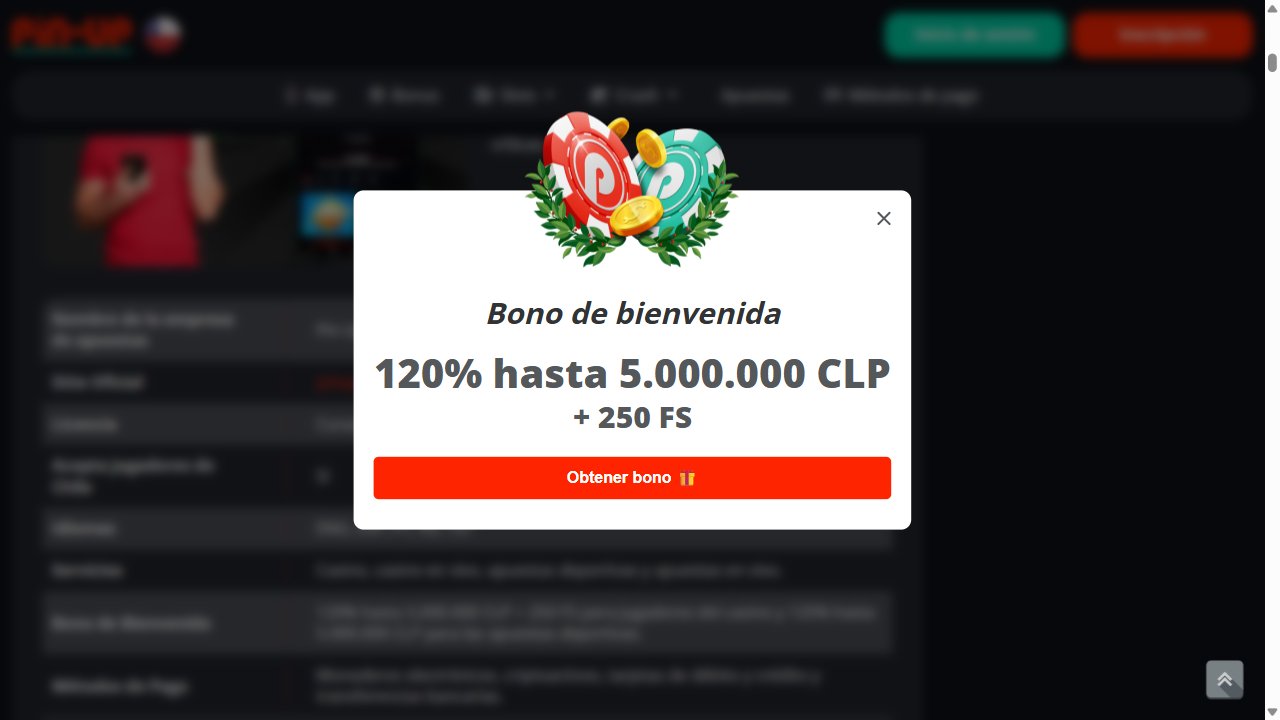Banner del bono de bienvenida de Pin-Up Casino